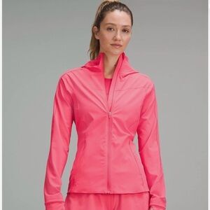 lululemon Glaze Pink Lightweight Mist over Windbreaker Hoodie Jacket